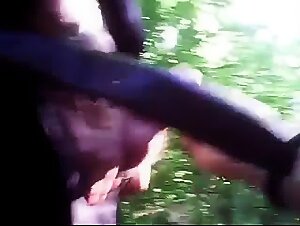 Grandpa Flashes His Cock Outdoors