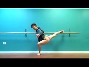 Muscular Hunks Practice Ballet in the Nude